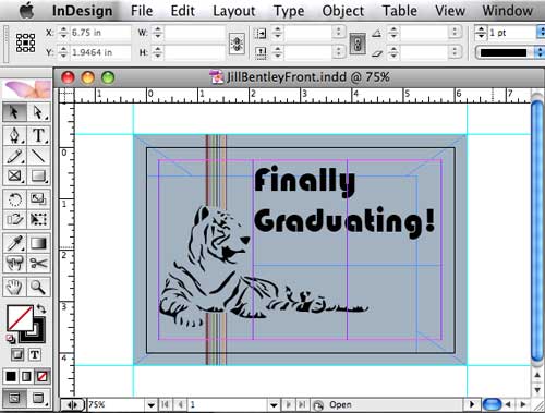 Postcard in Indesign
